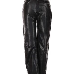 Abercrombie & Fitch Ankle Straight Ultra High Rise Leather Pants